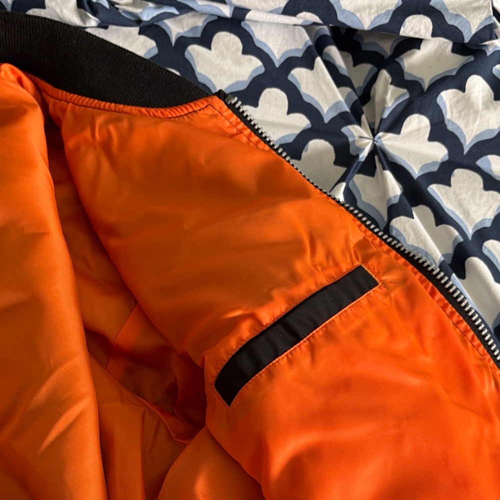 Alpha Industries Women’s MA-1 Bomber Jacket - Black/Orange - Picture 4 of 6